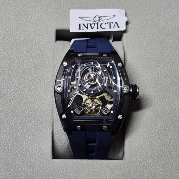 Invicta S1 Rally Torque Automatic Men's Watch w/ Skeleton Dial 44mm Blue (49036) - Picture 11 of 13